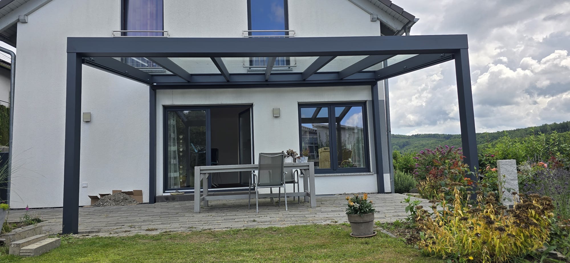 Terrassenüberdachung aus Aluminium